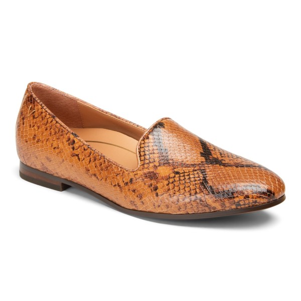 Vionic Flats Ireland - Willa Slip on Flat Brown - Womens Shoes For Sale | JBOWZ-3782